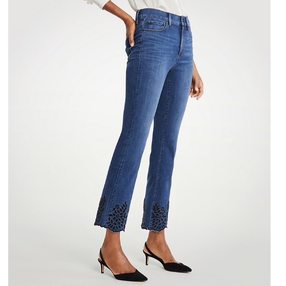 ann taylor cropped jeans